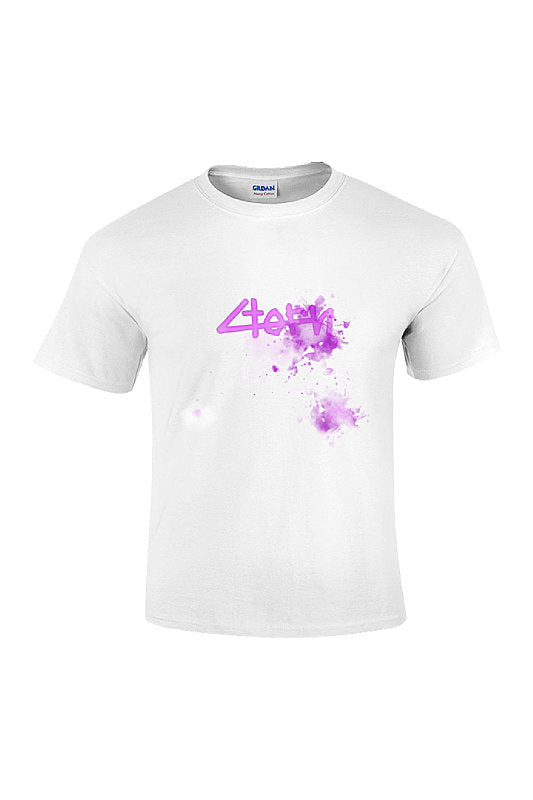 Purp Substance Dyed Ct Tee Tru White