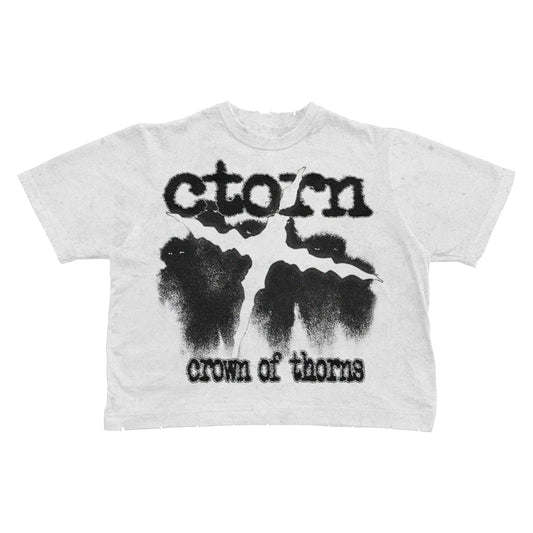 Abyss Torn Ct Tee Optic White